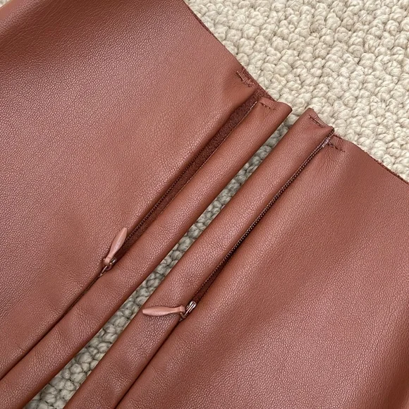 Zara Congac Faux Leather Pants - Picture 4 of 6